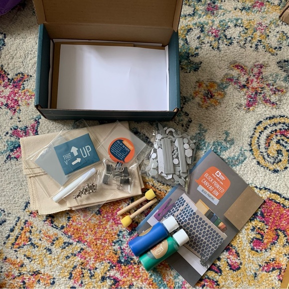 DIY Block Print Canvas Bin Kit Kiwi Crate Learning Box - Picture 5 of 5